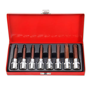 Nouveaux Kits d'Outils Steeltreks en Gros S2 8 Pièces Boîte à Outils 1/2" avec Tournevis Jeu de forets à douille extra longs - Product Image 1