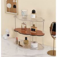 Organisateur de bureau en acrylique détachable Creative Cloud Design avec 3 étagères pour la présentation de parfums, d'aromathérapie et de maquillage