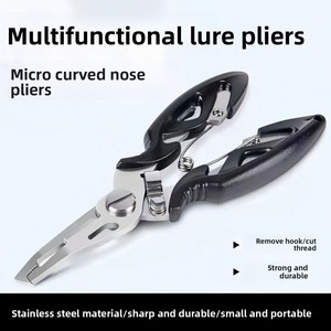 Pince à bec longue personnalisable de qualité industrielle OEM, en acier inoxydable, à mâchoires dentelées, antidérapante, antirouille, pour la pêche, courbure à 180° - Product Image 3