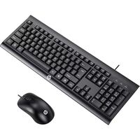 Ensemble clavier et souris filaire ergonomique ultra-fin 68 touches pour le jeu, le bureau et la maison, USB 1200dpi, design en stock