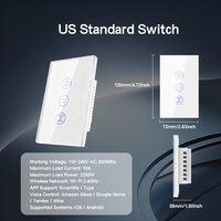 Interrupteur de rideau intelligent durable pour maison connectée, charge maximale 2200W, application Tuya Smart Life, contrôle à distance par minuterie pour villa et appartement