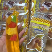 Jouet anti-stress à presser en forme de banane, rembourré de maltose, à rebond lent, pour soulager l'anxiété, coopération à long terme