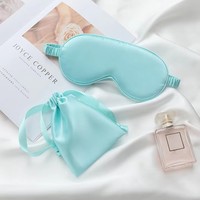 Masque pour les yeux haut de gamme avec housse en satin pour la relaxation, le sommeil et la protection des yeux en voyage