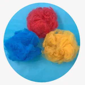 Recycled Solid Color Polyester Staple Fiber For Nonwoven