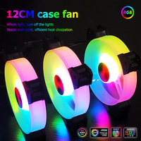 Aigo — ventilateur refroidisseur, avec contrôleur de châssis d'ordinateur, radiateur silencieux de jeu, 120mm, 6 broches, RGB