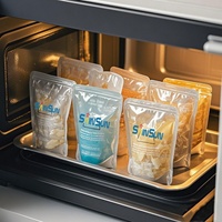 Sacs de cuisson personnalisés en plastique transparent de qualité alimentaire, résistants à la chaleur, pour micro-ondes, viande, fruits de mer, poulet, dinde, rôtissage, cuisson au four, bouillonnage