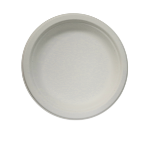 STAVIAN Personalizable 100% Biodegradable Plato redondo desechable a base de plantas Ecológico Blanco Marrón Tamaños 6 Pulgadas Más vendidos - Product Image 2