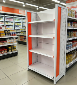 Estantería Góndola Blanca de Alta Resistencia para Supermercados y Tiendas de Conveniencia, Estante Metálico Duradero para Comercios - Product Image 3
