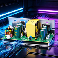 Alimentation industrielle à cadre ouvert, triple sortie, 24V 10A, à découpage DC, conception isolée, 100-260VAC