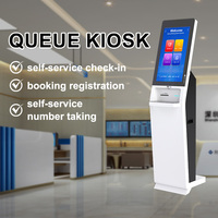 Kiosque d'attente de file d'attente de 23.6 pouces Kiosque d'attente de file d'attente Kiosque de billet de système de gestion de file d'attente