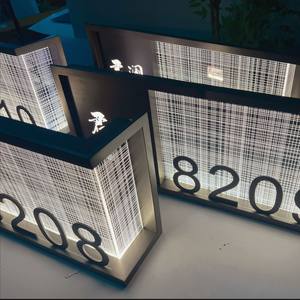 HFBH Commutateur de sonnette électronique tactile personnalisé Numéro de chambre Affiche signe de plaque de <span class=keywords><strong>porte</strong></span> de chambre d'hôtel avec <span class=keywords><strong>ne</strong></span> <span class=keywords><strong>pas</strong></span> <span class=keywords><strong>déranger</strong></span> - Product Image 5