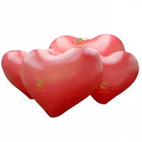 Ballon gonflable en PVC en forme de cœur pour les événements de mariage et de la Saint-Valentin, couleur personnalisée et impression numérique