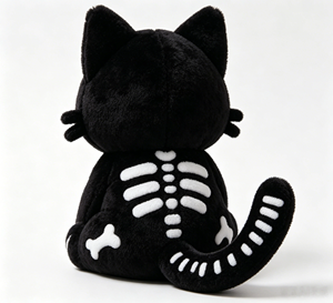 Peluche <span class=keywords><strong>de</strong></span> Gato Esqueleto Personalizado OEM ODM, Lindo y Espeluznante, Regalo <span class=keywords><strong>de</strong></span> Halloween y Día <span class=keywords><strong>de</strong></span> <span class=keywords><strong>Muertos</strong></span>, Venta al por Mayor Directa <span class=keywords><strong>de</strong></span> Fábrica - Product Image 3