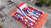 Parc de jeux gonflables Ultraman pour enfants, équipement de saut gonflable commercial pour la location d'événements de carnaval, divertissement en plein air
