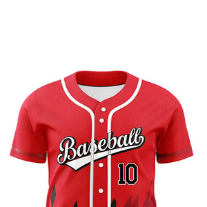 Nuevas camisetas de béisbol deportivas de poliéster personalizadas al por mayor para adultos, de secado rápido, con talla y logotipo personalizados. - Product Image 5