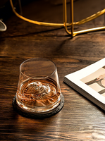 Verre à whisky et à vin Guanshan de style japonais transparent fait main SkyBloom Shike, de haute qualité, réutilisable, de grande valeur BZ079 6-10