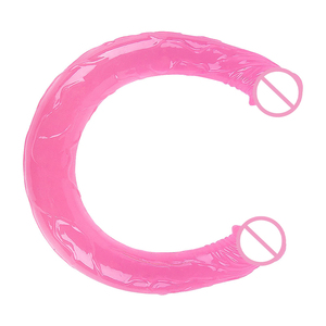 समलैंगिक सेक्स खिलौने के लिए महिलाओं के लिए 17.3 इंच नरम सिलिकॉन यथार्थवादी डिल्डो स्ट्रैपलेस डबल-एंड। - Product Image 3