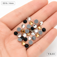 Strass en cristal de verre à dos plat thermocollants, 40 compartiments avec adhésif, pour sacs fourre-tout, gants, chaussettes, lunettes de soleil, carnets et pochettes