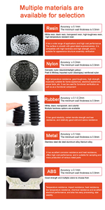 Factory Custom <strong>Made</strong> Plastic Model Rapid <strong>Prototype</strong> SLA SLS FDM PLA SLM Parts Machining Metal 3D Printing Service - Product Image 5