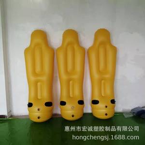 Tumbler Inflable de Boxeo de 170 cm, Amarillo, PVC, Equipo de Entrenamiento al Aire Libre para Jóvenes - Product Image 4