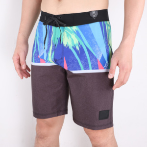 Shorts de Baño para Hombre de Secado Rápido con Estampado de Águila, Cintura con Cordón Ajustable, Shorts de Playa Casuales, Azul Claro con Diseño Estampado - Product Image 4