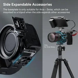 Plaque de montage rotative en aluminium Forv 4300 pour <span class=keywords><strong>Canon</strong></span> R5 <span class=keywords><strong>R5C</strong></span> R6 R6 Mark II, compatible Arca-Type Manfrotto RC2 - Product Image 4