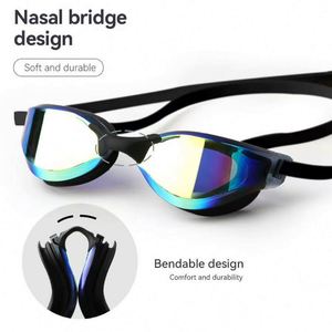 Gafas de Natación Profesionales Antivaho con Lentes Graduadas, Protección UV, Ecológicas, Duraderas, de Silicona Impermeable para Entrenamiento de Adultos - Product Image 5