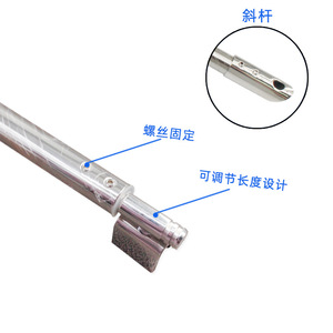 Stainless Steel <b>Shower</b> Rod Adjustable Length Wall Mount Round Minimalist Bathroom <b>Accessory</b> - Product Image 1