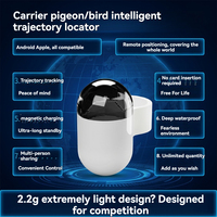 Traceur GPS pour pigeons, dispositif de suivi d'oiseaux, 2,2 g, ultra léger, localisateur de pigeons de course, charge magnétique, étanche en profondeur, en plastique
