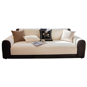 <b>Sofa</b> Cushion 110 X 210cm Flannel Solid Color Anti-Slip Pet <b>Sofa</b> <b>Cover</b> Machine Wash Spring 2026 - Product Image 5