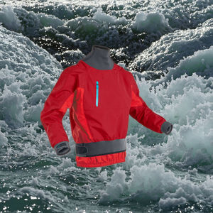 Personalizado <span class=keywords><strong>Kayak</strong></span> Dry Top Whitewater Sailing Drysuit Top Jacket Canotaje Chaqueta impermeable con cuello de neopreno - Product Image 1