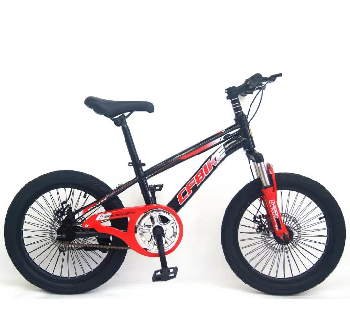 Çocuk ve yetişkin MTB döngüsü süspansiyon çatalı 16 "20" çift disk fren bisiklet dağ bisikleti dublör bisiklet