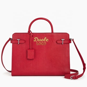 2024 High Quality Customize Handbags Women High End <strong>Italy</strong> Genuine <strong>Leather</strong> Tote Bag Plain Pocketbook Logo Luxury Ladies Handbag - Product Image 3