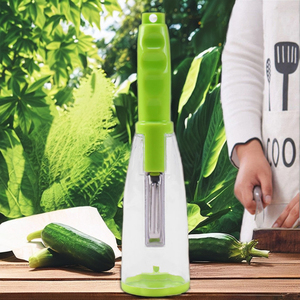 Pelador y rebanador de frutas multiusos de acero inoxidable, herramientas metálicas para cortar melón, almacenamiento doméstico, servicio mayorista con plástico PP - Product Image 6