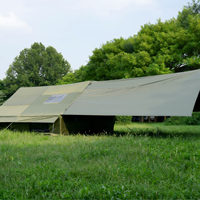 Tente de camping gonflable Air Glamping 4 saisons Oxford Cabine Imperméable >3000mm Coupe-vent Ouverture automatique rapide Khaki