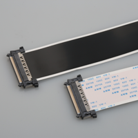 Câble FFC personnalisé FRS SCART 20706, pas de 0,5 mm, 51 broches, longueur totale 30~2000 mm, câble plat flexible pour automobile