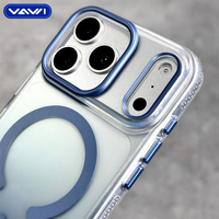 VAWI B367 Coque de téléphone magnétique antichoc tendance à dégradé pour iPhone 18 17 16 15 14 Pro Max, étui de protection antidérapant pour Samsung
