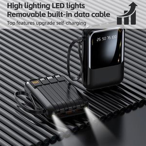 10000mAh nhanh chóng sạc điện ngân hàng Loại C Battery Pack Tương thích với IP sams Google được xây dựng trong cáp pin không dây - Product Image 4