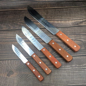 Dao Gọt Vỏ Rau Củ Gia Dụng Bằng Thép Không Gỉ 4 5 Inch Cán Gỗ Bán Chạy - Product Image 1