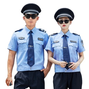 Uniformes <span class=keywords><strong>Securitas</strong></span> Uniformes de la Garde nationale Uniformes de gardien de sécurité Blazer et chemise d'été pour hommes Respirant Bleu, noir - Product Image 5