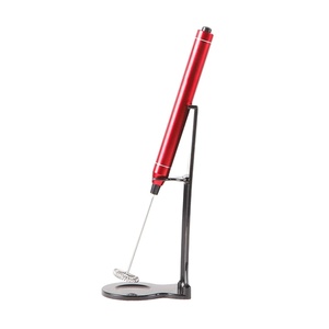 Espumador de leche con pilas, fabricante de espuma de leche, mezclador de café con soporte - Product Image 3