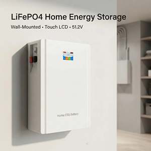 แบตเตอรี่ Power Wall 10KWh LiFePO4 51.2V พร้อมหน้าจอสัมผัส LCD ระบบจัดเก็บพลังงานสำหรับที่อยู่อาศัย - Product Image 6