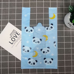 กระเป๋าไนล่อนสีฟ้าแบบมีรูพรุนถุงพลาสติกรีไซเคิลสำหรับบรรจุในซูเปอร์มาร์เก็ตโลโก้แบบออกแบบได้ตามต้องการ - Product Image 2