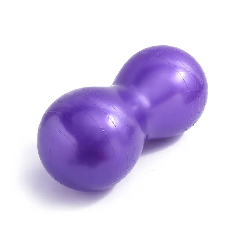 Anti-burst pvc purple exercise fitness silicone rosa massageyoga pilates peanut yoga ball