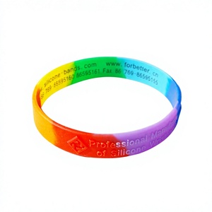 Custom Logo Printed <b>Funny</b> Silicone Wristband Wholesale Promotional Wristbands - Product Image 1
