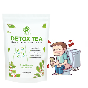 Thé détox pour le ventre plat en marque privée, détox au citron pour la perte de poids, détoxification du corps, thé détoxifiant à base de plantes - Product Image 1