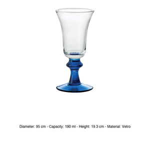 Tazón para Helado M1934 Pacific Gambo, Vidrio Soplado Azul, 19 cl, 9.5 x 19.3 cm de altura, para Restaurantes, Servicios de Catering, Hoteles, Venta al por Mayor - Product Image 3