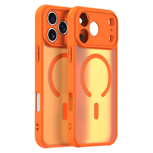 เคสแม่เหล็ก OMEVE Frosted สำหรับ <span class=keywords><strong>iPhone</strong></span> 17 Pro Max Air 17e 16 <span class=keywords><strong>Plus</strong></span> 15 Pro ป้องกันการตกกระแทก ฝาหลังโปร่งแสง กันกระแทก - Product Image 1