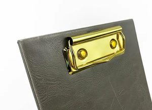 Porte-factures en cuir pour restaurant, porte-reçus avec clip métallique - Product Image 5