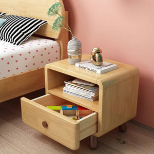 <strong>Mini</strong> Solid Wood Night Table Equipped with <strong>Drawers</strong> - Product Image 4